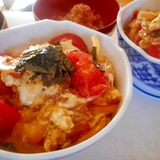 ささみとトマトの親子丼